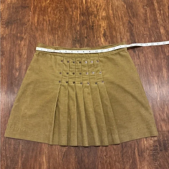 Vintage Juicy Couture Jeans Corduroy Pleated Skirt | Medium - Picture 10 of 10